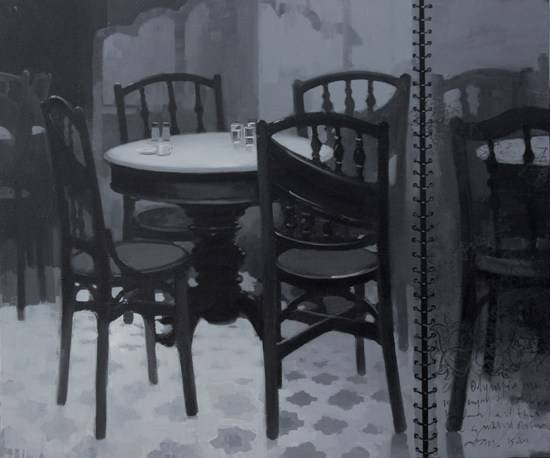 painting by Anwar Husain - Mumbai Diary - 10