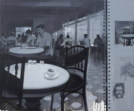 Mumbai Diary - 12, Painting by  Artist Anwar Husain