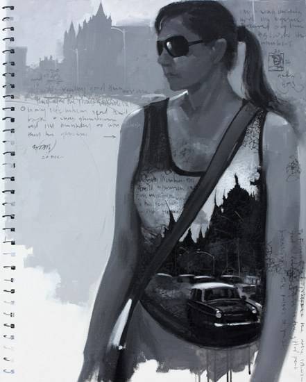 Mumbai Diary - 13, Painting by  Artist Anwar Husain