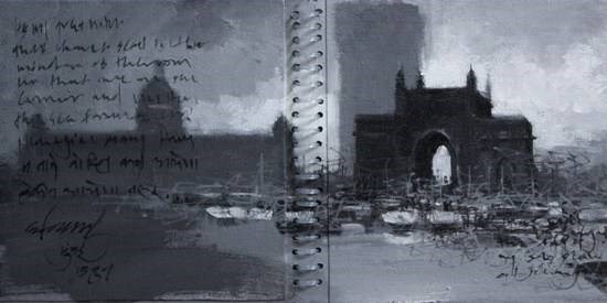 Mumbai Diary - 20, painting by Anwar Husain