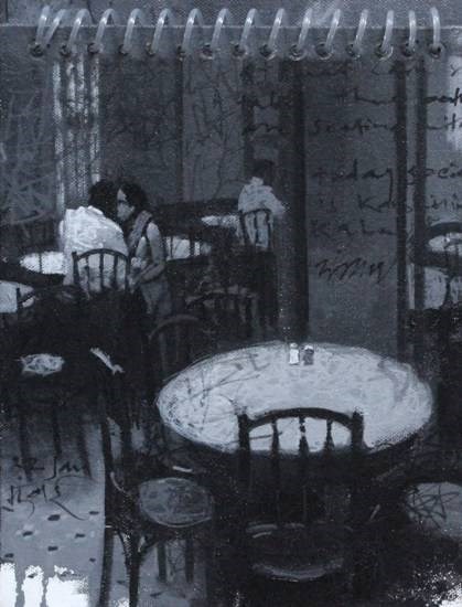 Mumbai Diary - 26, painting by Anwar Husain