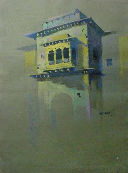 Ambarkhana II, Painting by  Artist Anwar Husain
