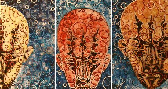 Change (Set of 3), painting by Anuj Malhotra