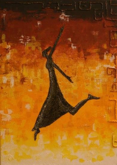 Exhilaration, painting by Anuj Malhotra