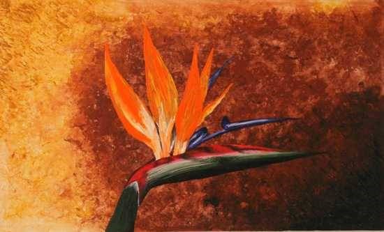 Bird of Paradise, painting by Anuj Malhotra