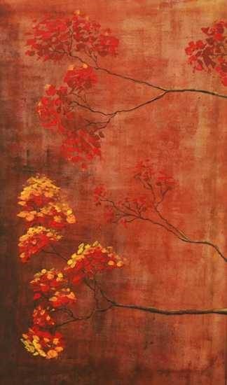 Fall of a season I, painting by Anuj Malhotra