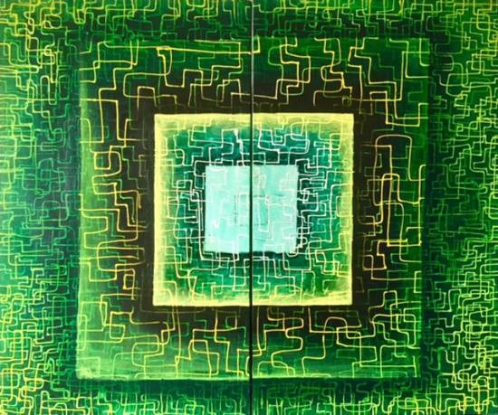 Fluence - 5, painting by Anuj Malhotra