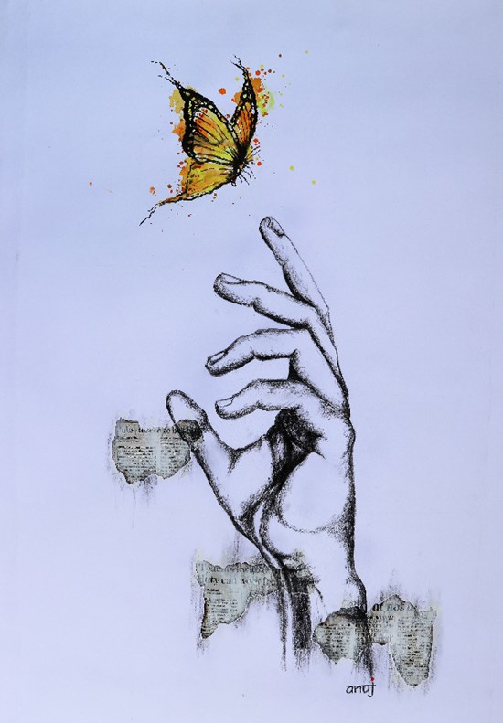Metamorphosis 2, painting by Anuj Malhotra