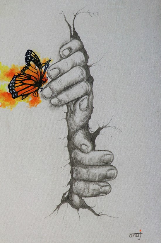 Metamorphosis 9, painting by Anuj Malhotra