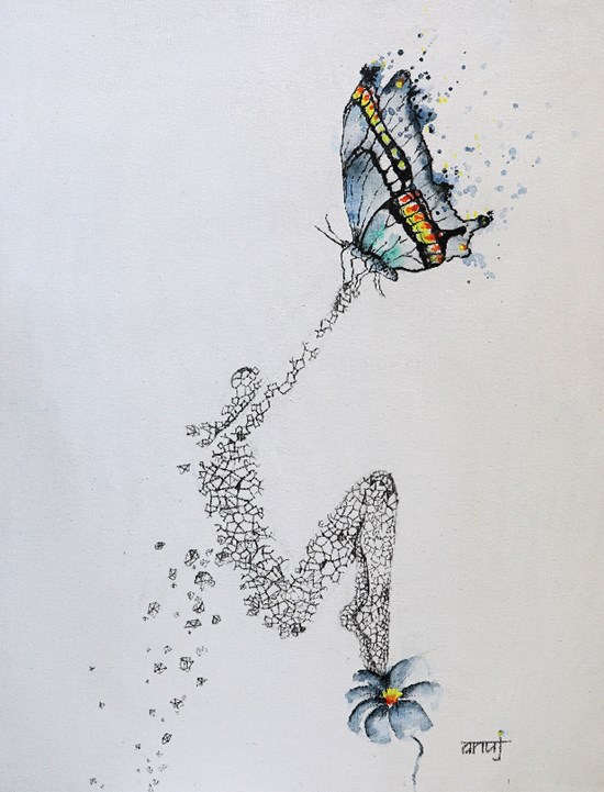 Metamorphosis 12, painting by Anuj Malhotra