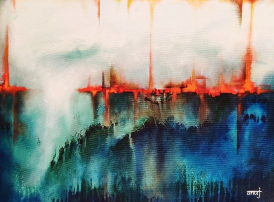Horizons 16, painting by Anuj Malhotra
