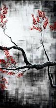 Painting by Anuj Malhotra - Cherry Blossom II