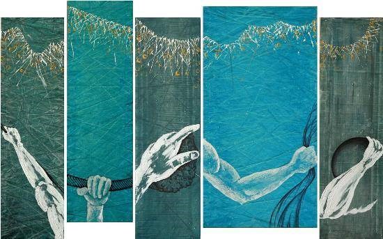 Human Spirit 3, painting by Anuj Malhotra