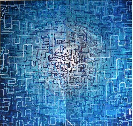Fluence (2 Panels), painting by Anuj Malhotra