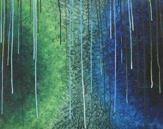 Mizzle, painting by Anuj Malhotra