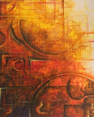 Sundown 1, painting by Anuj Malhotra