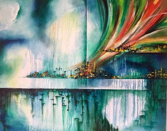 Imperfect Illusion - 3, painting by Anuj Malhotra