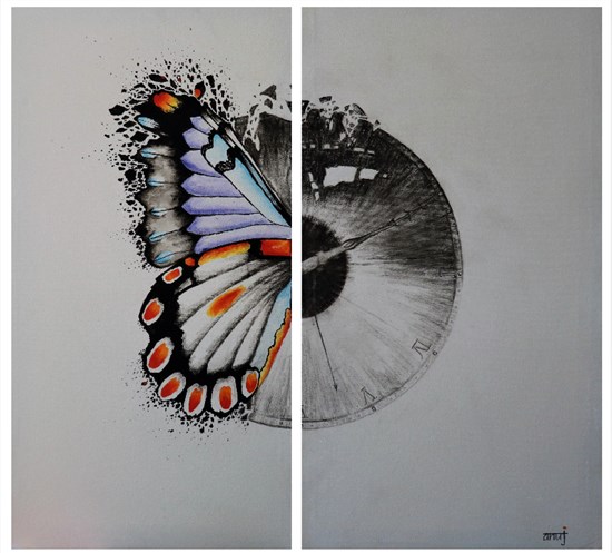 Metamorphosis 10, painting by Anuj Malhotra