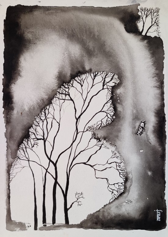 Horizons 43, painting by Anuj Malhotra