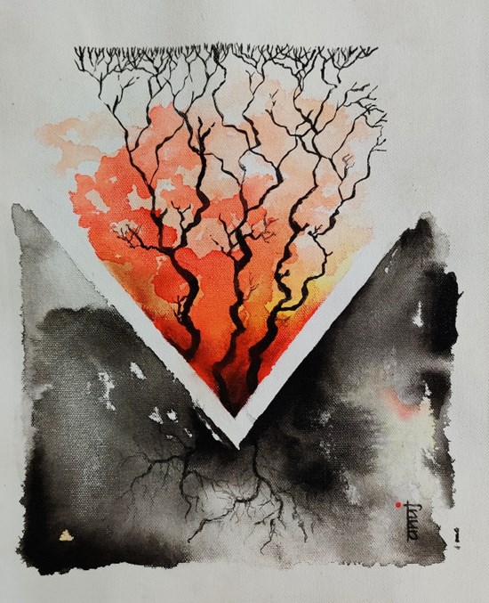 Horizons 45, painting by Anuj Malhotra