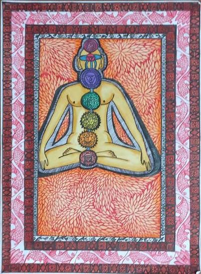 Kundalini, painting by Sweety Sarangi