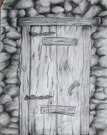 The Secret Door, painting by Pritika Punjabi