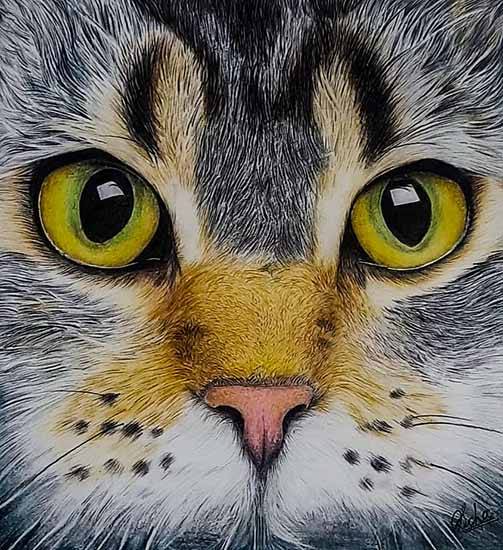 Painting  by Rucha Sohoni - Cat