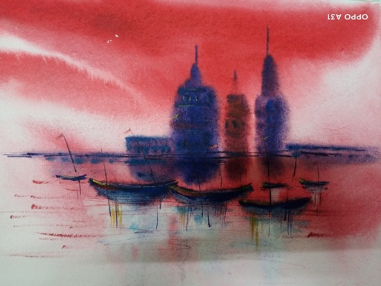 Riots  of Colors, painting by Sudipto Chakraborty