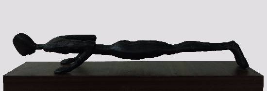 Chaturanga Dandasana, painting by Bhushan Pathare