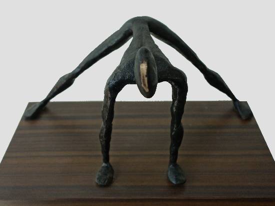 painting by Bhushan Pathare - Prasarita Padottanasana - 1