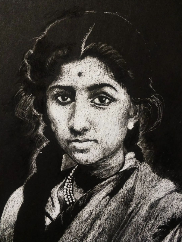 painting by Dr. Amrita Banerjee - Lataji