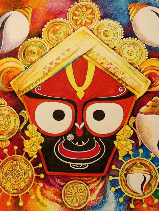 Balaram, painting by Dr. Amrita Banerjee