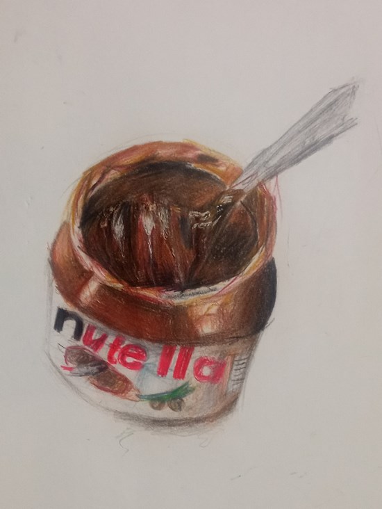 Nutella, painting by Kriti Nayyar