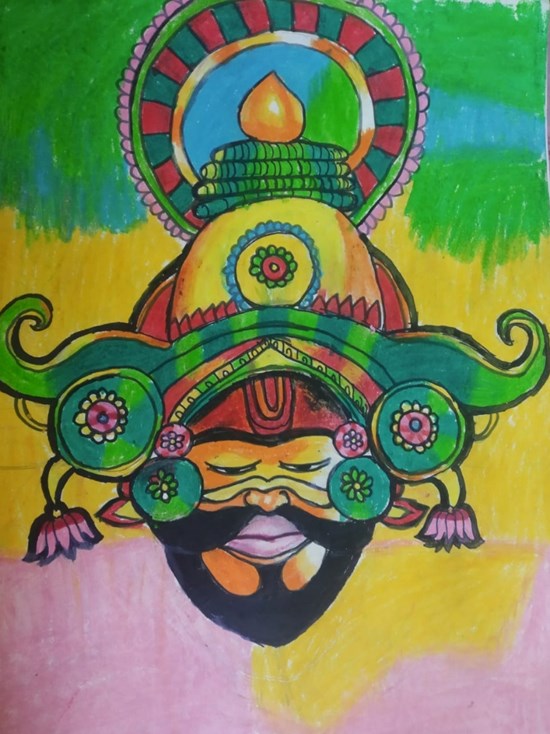 Street Folklore Artist, painting by Yazhini G