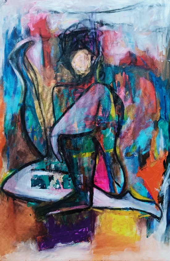 The Artist III, painting by Zoya Deb