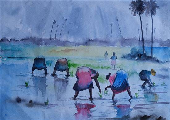 Painting  by Puja Samanta - Scenery Painting