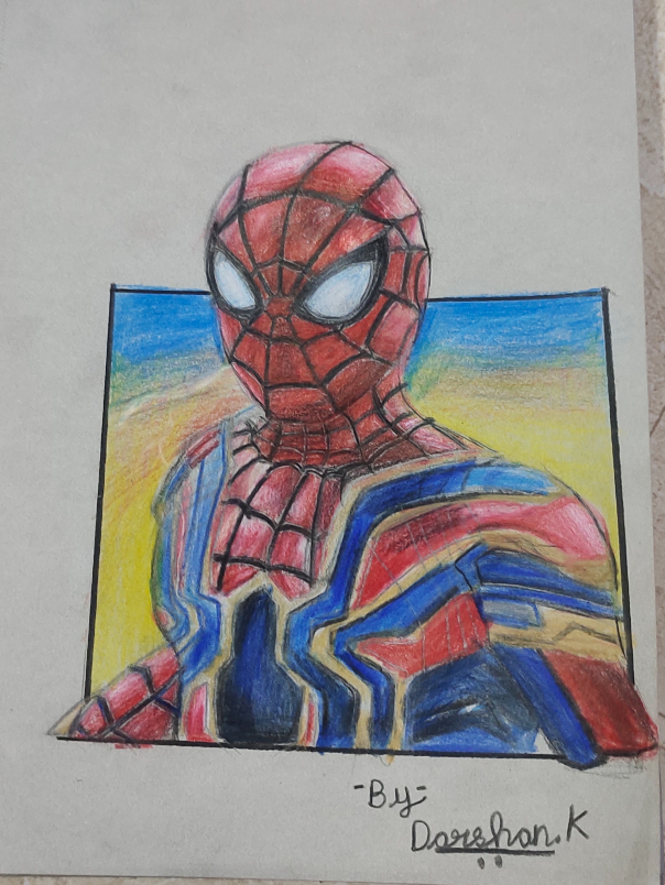 Painting  by DARSHAN K. - IRON SPIDER(FROM SPIDER-MAN NO WAY HOME)