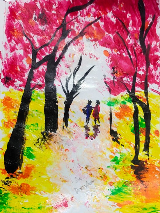 Spring Days, painting by Darshan K.