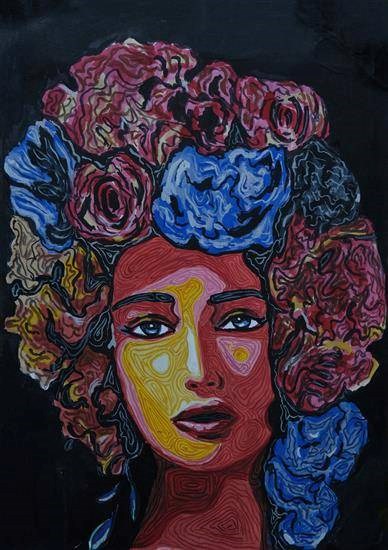 Aphrodite, painting by SMITAROOPA KAHALI