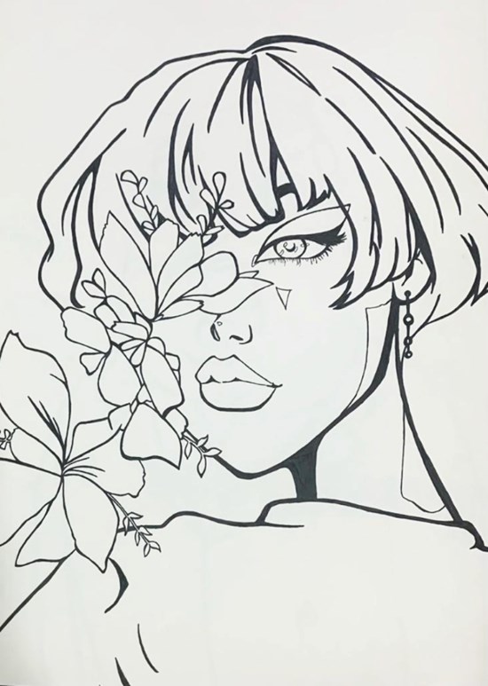 Eccentrically Zany, painting by Krishya Thakur