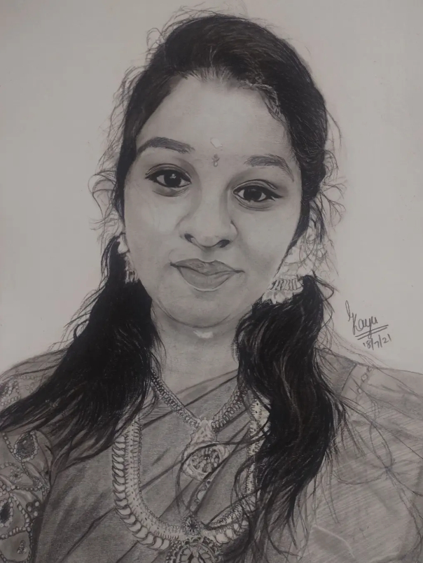 Painting  by Gayatri Kannan - Portrait