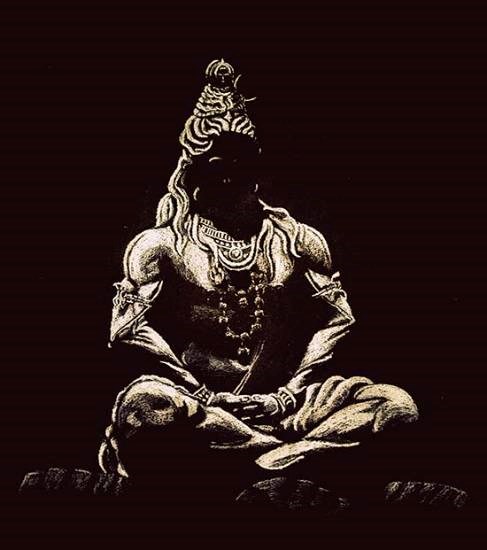 Shivan, painting by Venkatramanan R