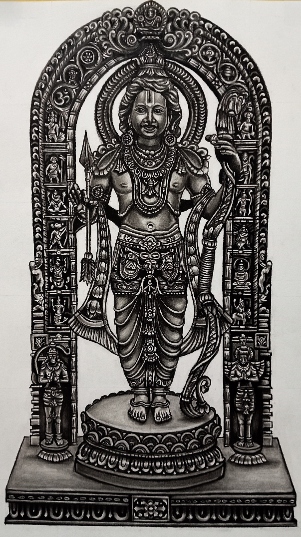 Painting  by Venkatramanan R - Ram lalla