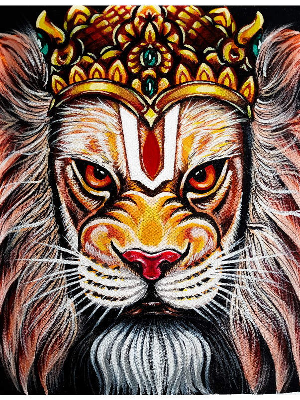 Painting  by Venkatramanan R - Lord Narashimma