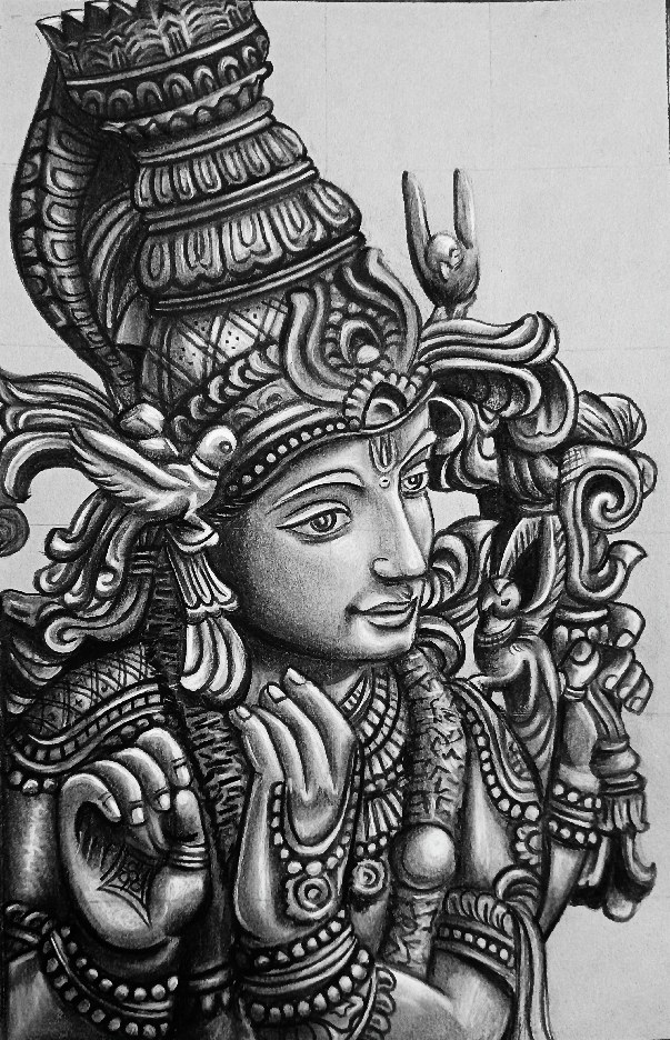Painting  by Venkatramanan R - Krishna