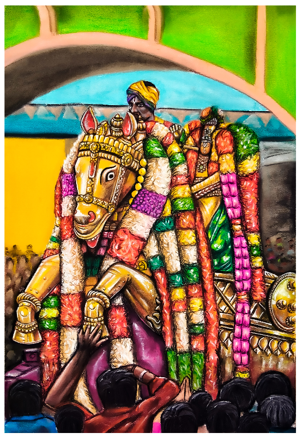 Painting  by Venkatramanan R - Madhurai Kallalagar