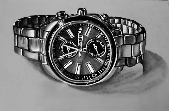 Watch 3D, painting by Venkatramanan R