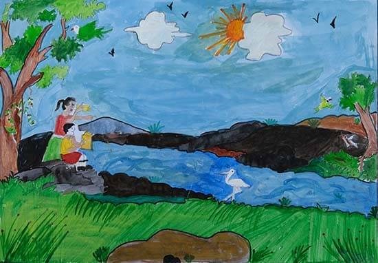 Nature, painting by Ranjana Lokhande