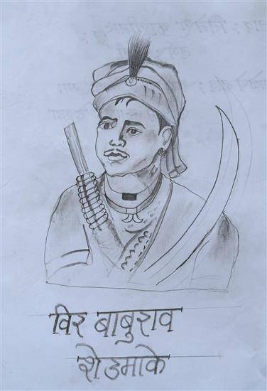 Painting  by Nitesh Meshram - Veer Baburao Shedmake