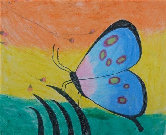 Butterfly, painting by Rohan Madavi